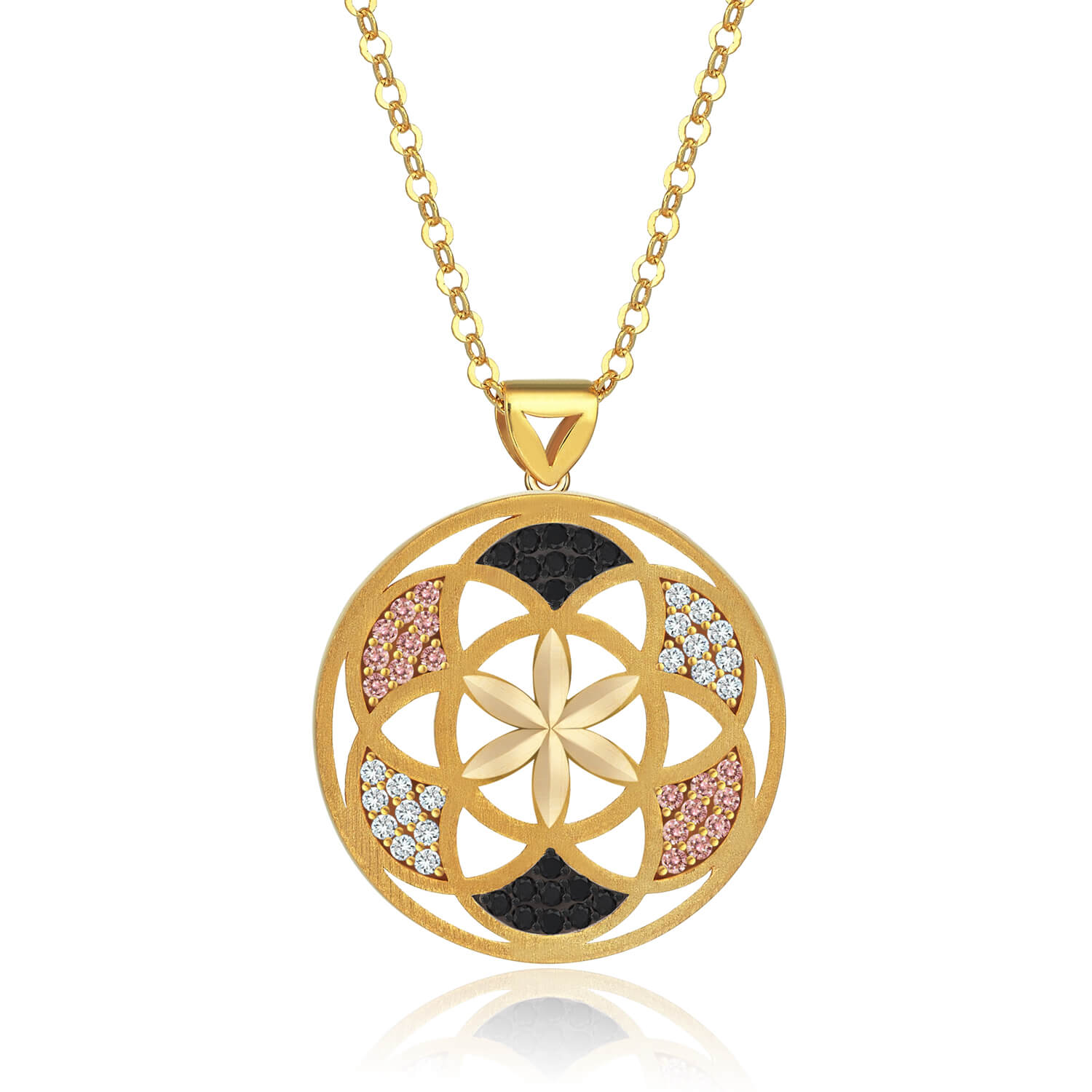 22 Ayar Altın Yaşam Çiçeği Kolye / KTKSS01224875 Altınbaş