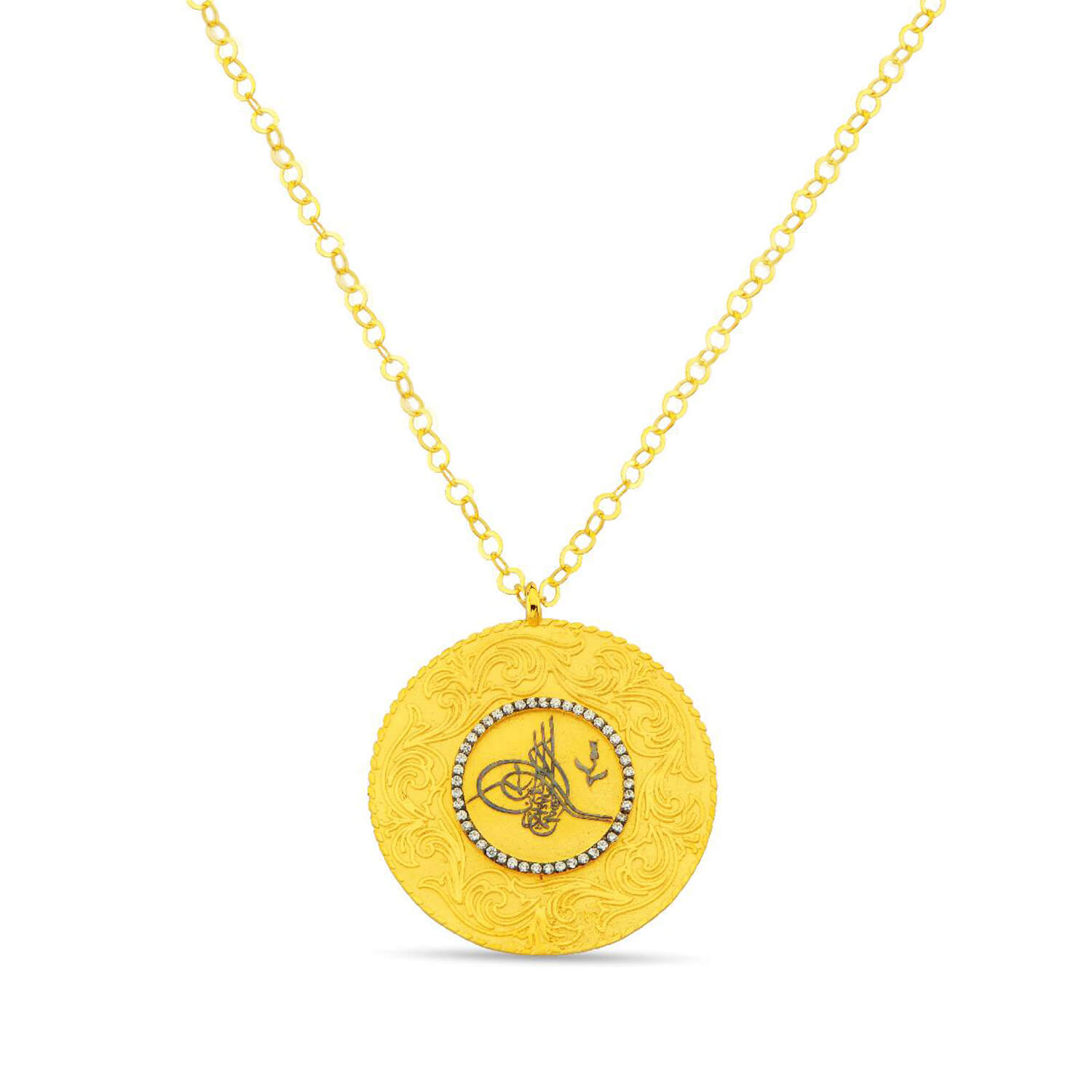 Altın Tuğralı Kolye / 0017066100005 - Altınbaş