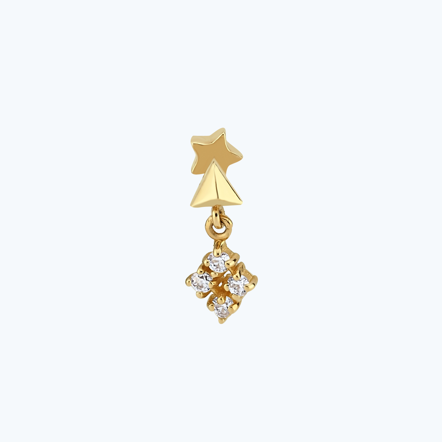 Altın Tragus Piercing -1