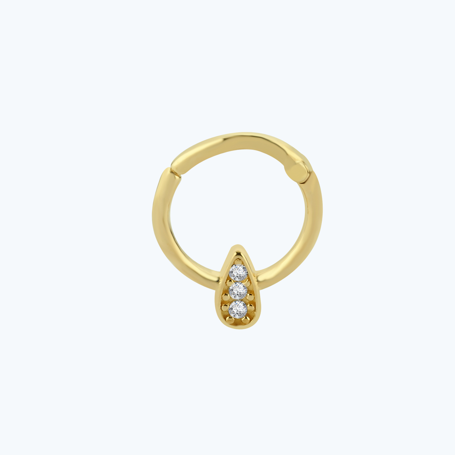 Altın Helix Damla Piercing -1
