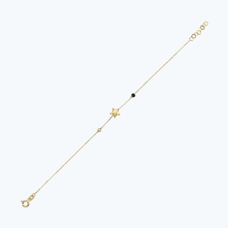 Pırlanta Spinel Taşlı Yıldız Bileklik