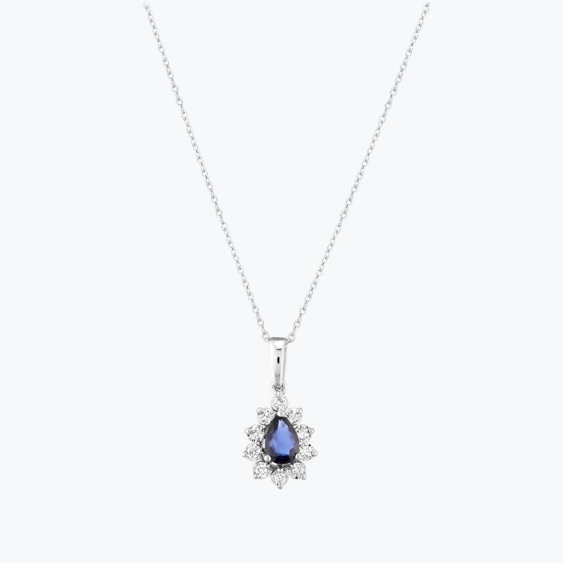 Collier Diamant Saphir