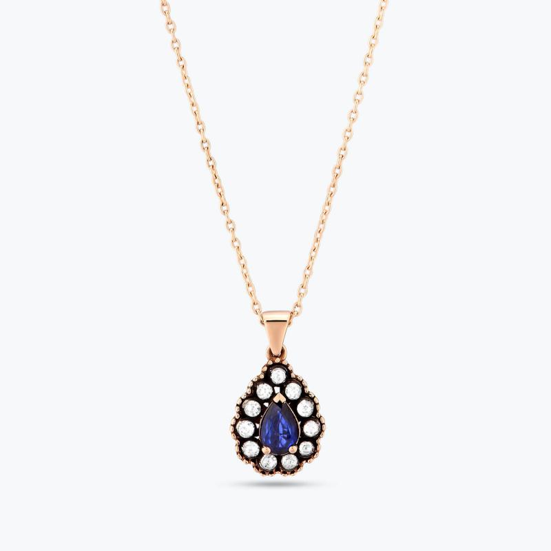 Elmas Safir Kolye