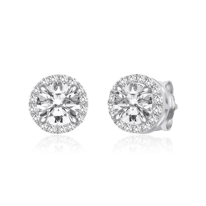 Pırlantalı Topaz Küpe