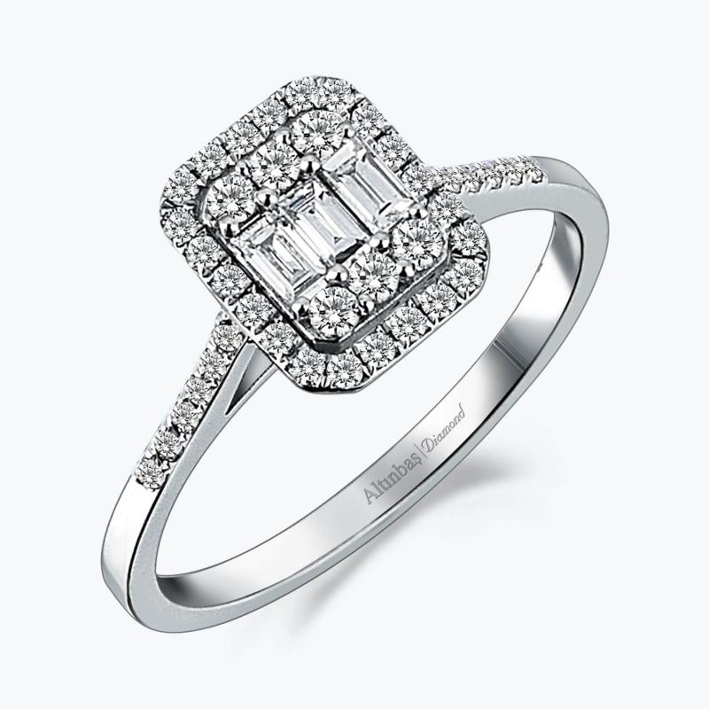 Bague Diamant Baguette
