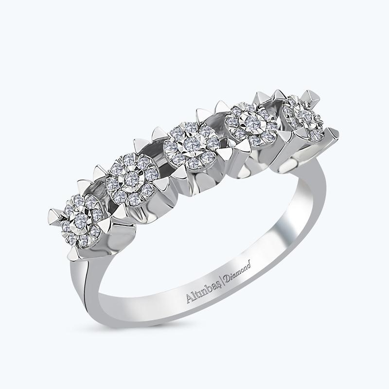 Bague Diamant Bouquet Cinq Pierres
